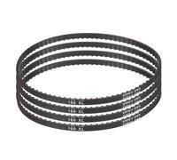 sourcing map 4pcs 160XL 025 Timing Belt 80 Teeth Rubber Geared Cogged Belt, 0.25" Width, 0.20" Pitch Mechanical Replacement Belts