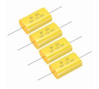 sourcing map 4Pcs 18uF Frequency Divider Capacitor, 250V Audio Speaker Crossover Non-Polarity Polypropylene MKP Film Capacitor