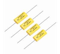 sourcing map 4Pcs 1uF High-Frequency Divider Capacitor, 269V Audio Speaker Crossover Non-Polarity Polypropylene MKP Film Capacitors