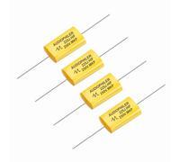 sourcing map 4Pcs 2.2uF High-Frequency Divider Capacitor, 250V Audio Speaker Crossover Non-Polarity Polypropylene MKP Film Capacitors