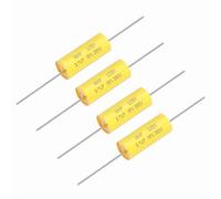 sourcing map 4Pcs 2.7uf Frequency Divider Capacitor, 250V Axial Audio Speaker Crossover MKP Film Capacitor