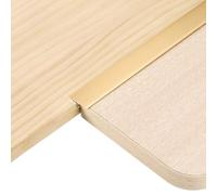sourcing map 4Pcs 2.9ft x 0.79" T Molding Floor Transition Strips, Aluminium Alloy Vinyl Flooring Gap Trim for Joining Laminate Planks Tiles Floor Gaps, Gold