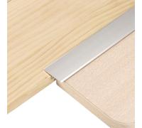 sourcing map 4Pcs 2.9ft x 1.3" T Molding Floor Transition Strips, Aluminium Alloy Vinyl Flooring Gap Trim for Joining Laminate Planks Tiles Floor Gaps, Silver