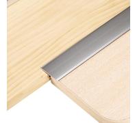 sourcing map 4Pcs 2.9ft x 1.3" T Molding Floor Transition Strips, Aluminium Alloy Vinyl Flooring Gap Trim for Joining Laminate Planks Tiles Floor Gaps, Gray