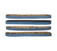 sourcing map 4pcs 2 x 72" Sanding Belts 1pcs Each of 40/60/80/120 Grit Zirconia Oxide Flush Joint Belt Sander Paper for Metal Woodworking Automotive Repair