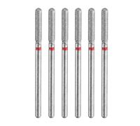 sourcing map 4pcs 200-230 Grits Diamond Grinding Bit 2.6mm Cylindrical Ball Head 2.35mm Shank 12.5mm Length Stone Sanding Drill Bits Rotary Tool for Ceramic Glass Nails Grinding Polishing