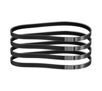 sourcing map 4pcs 220J6 PJ V-Ribbed Belt 6 Ribs 22" Length x 0.55" Width x 0.14" Height, EPDM Rubber Poly V Belt, Multi Wedge Micro V Belt