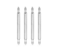 sourcing map 4pcs 22mm Watch Spring Bar 1.8mm Thickness Band Pins Double Fringe Stainless Steel Replacement Pin for Watch Band Link