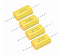 sourcing map 4Pcs 22uF Frequency Divider Capacitor, 250V Audio Speaker Crossover Non-Polarity Polypropylene MKP Film Capacitor