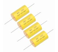 sourcing map 4Pcs 22uf Frequency Divider Capacitor, 250V Axial Audio Speaker Crossover MKP Film Capacitor