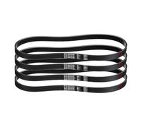 sourcing map 4pcs 260J6 PJ V-Ribbed Belt 6 Ribs 26" Length x 0.55" Width x 0.14" Height, EPDM Rubber Poly V Belt, Multi Wedge Micro V Belt