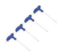 sourcing map 4pcs 2mm Hex Key T-Handle Dual End Wrench, Metric CR-V Steel Ball End Spanner for Automotive Household Maintenance