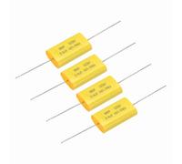 sourcing map 4Pcs 2uF Frequency Divider Capacitor, 250V Audio Speaker Crossover Non-Polarity Polypropylene MKP Film Capacitor