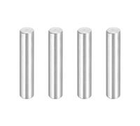sourcing map 4Pcs 3/16"x1" Dowel Pins, 304 Stainless Steel Locating Pin Cylindrical Shelf Support Pegs for Metal Devices, Furniture Installation and Wood Bunk Bed, Silver Tone