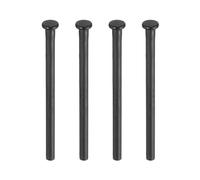 Sourcing Map 4pcs 3.5 Inch Door Hinge Pins, Removable Brushed Interior Security Pins for Wood Residential Door Replacement, Matte Black