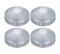 sourcing map 4Pcs 3" Chain Link Fence Post Cap, Dome External Post Caps Galvanized Round End Cap Fit 3" OD Pipe for Outdoor Chain Link Fence Parts
