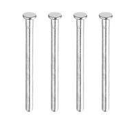 sourcing map 4pcs 3 Inch Door Hinge Pins, Removable Brushed Door Hinge Interior Hinge Security Pins for Wood Residential Door Replacement, Silver