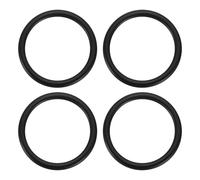 sourcing map 4Pcs 304 Stainless Steel O Ring, M3 x 40 x 46mm(WD. x ID. x OD.) Seamless Welded Circle Loop Round Ring Buckles for Luggage Webbing Craft DIY Decoration Accessories, Black