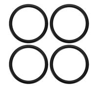 sourcing map 4Pcs 304 Stainless Steel O Ring, M4 x 30 x 38mm(WD. x ID. x OD.) Seamless Welded Circle Loop Round Ring Buckles for Luggage Webbing Craft DIY Decoration Accessories, Black