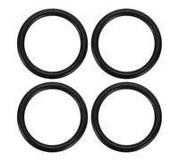 sourcing map 4Pcs 304 Stainless Steel O Ring, M5 x 35 x 45mm(WD. x ID. x OD.) Seamless Welded Circle Loop Round Ring Buckles for Luggage Webbing Craft DIY Decoration Accessories, Black