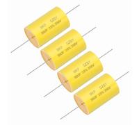 sourcing map 4Pcs 30uf Frequency Divider Capacitor, 250V Axial Audio Speaker Crossover MKP Film Capacitor