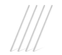 sourcing map 4Pcs 316 Stainless Steel Round Rod 1/4" Dia 11.8" Length Metal Solid Shaft Rods Corrosion Resistant Round Steel Bars Stock for Industrial DIY Project, 7mm x 300mm, Silver