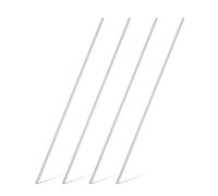 sourcing map 4Pcs 316 Stainless Steel Round Rod 1/4" Dia 15.7" Length Metal Solid Shaft Rods Corrosion Resistant Round Steel Bars Stock for Industrial DIY Project, 6.35mm x 400mm, Silver