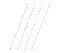 sourcing map 4Pcs 316 Stainless Steel Round Rod 1/8" Dia 15.7" Length Metal Solid Shaft Rods Corrosion Resistant Round Steel Bars Stock for Industrial DIY Project, 3mm x 400mm, Silver