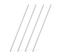 sourcing map 4Pcs 316 Stainless Steel Round Rod 3/16" Dia 11.8" Length Metal Solid Shaft Rods Corrosion Resistant Round Steel Bars Stock for Industrial DIY Project, 5mm x 300mm, Silver