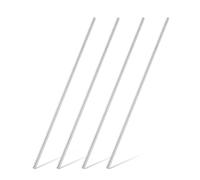 sourcing map 4Pcs 316 Stainless Steel Round Rod 3/8" Dia 19.7" Length Metal Solid Shaft Rods Corrosion Resistant Round Steel Bars Stock for Industrial DIY Project, 9mm x 500mm, Silver
