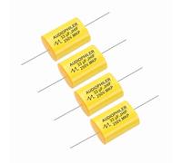 sourcing map 4Pcs 33uF High-Frequency Divider Capacitor, 254V Audio Speaker Crossover Non-Polarity Polypropylene MKP Film Capacitors
