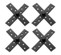 sourcing map 4Pcs 360 Degree Rotating Pivot Hinges, 150 x 29mm Stainless Steel Centre Shaft Concealed Hidden Hinge for Home Kitchen Swinging Cabinet Doors, Black