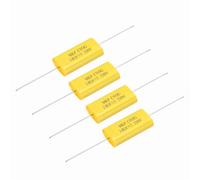 sourcing map 4Pcs 3uF Frequency Divider Capacitor, 250V Audio Speaker Crossover Non-Polarity Polypropylene MKP Film Capacitor
