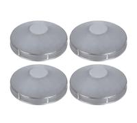 sourcing map 4Pcs 4-1/2" Chain Link Fence Post Cap, Dome External Post Caps Galvanized Round End Cap Fit 4-1/2" OD Pipe for Outdoor Chain Link Fence Parts
