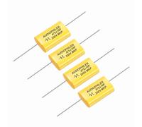sourcing map 4Pcs 4.7uF High-Frequency Divider Capacitor, 250V Audio Speaker Crossover Non-Polarity Polypropylene MKP Film Capacitors