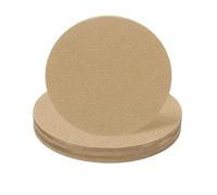 sourcing map 4pcs 4 Inch Wood Circles for Crafts, 0.12 Inch Thick Unfinished Blank Wooden Rounds Slice Wooden Cutouts for Wall Hangers, Door Hangers, Sign, Painting, Christmas Decor