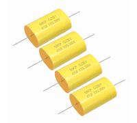 sourcing map 4Pcs 47uF Frequency Divider Capacitor, 250V Audio Speaker Crossover Non-Polarity Polypropylene MKP Film Capacitor