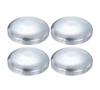 sourcing map 4Pcs 6-1/2" Chain Link Fence Post Cap, Dome External Post Caps Galvanized Round End Cap Fit 6-1/2" OD Pipe for Outdoor Chain Link Fence Parts