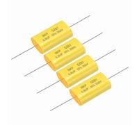 sourcing map 4Pcs 6.8uF Frequency Divider Capacitor, 250V Audio Speaker Crossover Non-Polarity Polypropylene MKP Film Capacitor