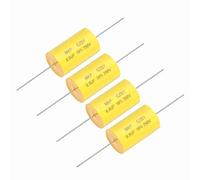 sourcing map 4Pcs 6.8uf Frequency Divider Capacitor, 250V Axial Audio Speaker Crossover MKP Film Capacitor