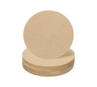 sourcing map 4pcs 6 Inch Wood Circles for Crafts, 0.31 Inch Thick Unfinished Blank Wooden Rounds Slice Wooden Cutouts for Wall Hangers, Door Hangers, Sign, Painting, Christmas Decor