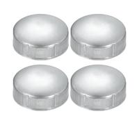 sourcing map 4Pcs 60 mm Chain Link Fence Post Cap, Low-Dome External Post Cap Galvanized Round Fence Post End Caps Fit 60 mm OD Metal Pipe for Chain Link Garden Farm Backyard