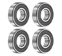 sourcing map 4Pcs 6001-2RS Deep Groove Ball Bearings, 12x28x8 mm High Speed Double Rubber Seal Bearings Pre-Lubricated and Stable for Industrial Machinery Repairs 3D Project