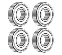 sourcing map 4Pcs 6001ZZ Deep Groove Ball Bearings, 12x28x8 mm High Speed Double Metal Shielded Bearing Pre-Lubricated and Stable for Industrial Machinery Repairs 3D Project