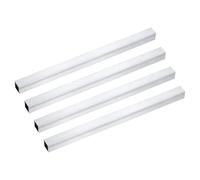 sourcing map 4Pcs 6063 Square Aluminum Tube, 18mm x 18mm x 1mm Wall Thickness 305mm/12 Aluminum Industrial Straight Tube, Seamless Metal Tubing for Construction DIY Home Furniture