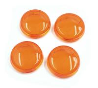 sourcing map 4pcs 60mm Dia Orange Plastic Turn Light Cover for Motorcycle