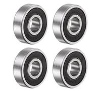 sourcing map 4pcs 629-2RS Deep Groove Ball Bearings, Chrome Steel Z3 Double Rubber Sealed Bearing 9mm x 26mm x 8mm