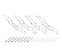sourcing map 4Pcs 80x12mm Blind Cord Cleats, Blind String Safety Rope Plastic Holder, Window Cord Hooks with Screws for Curtains Sun Shades Ropes, Clear