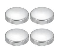 sourcing map 4Pcs 89 mm Chain Link Fence Post Cap, Low-Dome External Post Cap Galvanized Round Fence Post End Caps Fit 89 mm OD Metal Pipe for Chain Link Garden Farm Backyard