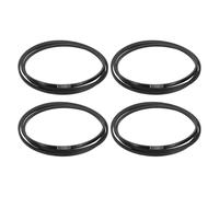 sourcing map 4Pcs A115 Wrapped Rubber Belt, A-Section V Belt 117" Outside Circumference x 0.51" Width x 0.32" Thick, Industrial Power Transmission Belt